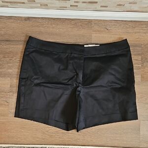 Worthington Black Modern-fit Tailored Shorts, Sz 14 *